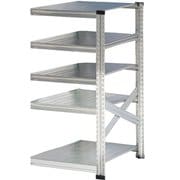 軽量 シンプル イタリア製 スチールラック 連結用 幅67.7×高さ118×奥行60cm 5段 MS6125d6s