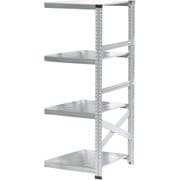 軽量 シンプル イタリア製 スチールラック 連結用 幅67.7×高さ157.6×奥行60cm 4段 MS6154d6s