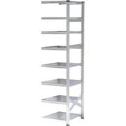 軽量 シンプル イタリア製 スチールラック 連結用 幅67.7×高さ250×奥行60cm 8段 MS6258d6s