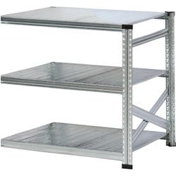 軽量 シンプル イタリア製 スチールラック 連結用 幅97.7×高さ104.8×奥行60cm 3段 MS9103d6s