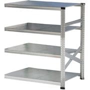 軽量 シンプル イタリア製 スチールラック 連結用 幅97.7×高さ118×奥行60cm 4段 MS9124d6s