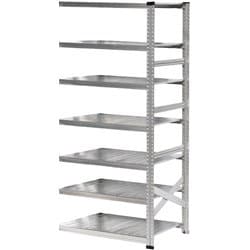 軽量 シンプル イタリア製 スチールラック 連結用 幅97.7×高さ236.8×奥行60cm 7段 MS9237d6s