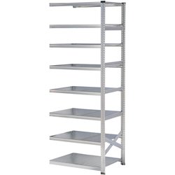 軽量 シンプル イタリア製 スチールラック 連結用 幅97.7×高さ250×奥行60cm 8段 MS9258d6s