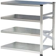 軽量 シンプル イタリア製 スチールラック 連結用 幅112.7×高さ118×奥行60cm 4段 MS11124d6s