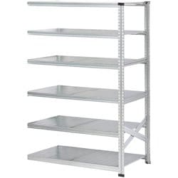 軽量 シンプル イタリア製 スチールラック 連結用 幅112.7×高さ184×奥行60cm 6段 MS11186d6s