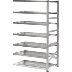 軽量 シンプル イタリア製 スチールラック 連結用 幅112.7×高さ197.2×奥行60cm 7段 MS11197d6s