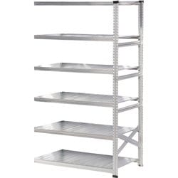 軽量 シンプル イタリア製 スチールラック 連結用 幅112.7×高さ210.4×奥行60cm 6段 MS11216d6s