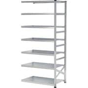 軽量 シンプル イタリア製 スチールラック 連結用 幅112.7×高さ250×奥行60cm 7段 MS11257d6s