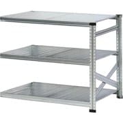 MS1293d6s [軽量 シンプル イタリア製 スチールラック 連結用 幅127.7×高さ91.7×奥行60cm 3段]