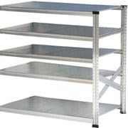 軽量 シンプル イタリア製 スチールラック 連結用 幅127.7×高さ118×奥行60cm 5段 MS12125d6s