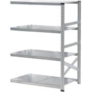 軽量 シンプル イタリア製 スチールラック 連結用 幅127.7×高さ157.6×奥行60cm 4段 MS12154d6s