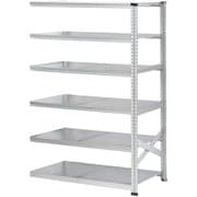 軽量 シンプル イタリア製 スチールラック 連結用 幅127.7×高さ184×奥行60cm 6段 MS12186d6s