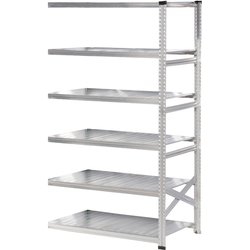 軽量 シンプル イタリア製 スチールラック 連結用 幅127.7×高さ236.8×奥行60cm 6段 MS12236d6s