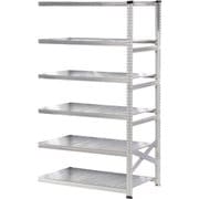 軽量 シンプル イタリア製 スチールラック 連結用 幅127.7×高さ236.8×奥行60cm 6段 MS12236d6s