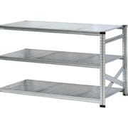 MS1493d6s [軽量 シンプル イタリア製 スチールラック 連結用 幅142.7×高さ91.7×奥行60cm 3段]