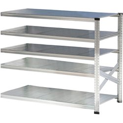 軽量 シンプル イタリア製 スチールラック 連結用 幅142.7×高さ118×奥行60cm 5段 MS14125d6s