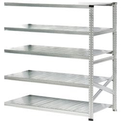軽量 シンプル イタリア製 スチールラック 連結用 幅142.7×高さ157.6×奥行60cm 5段 MS14155d6s