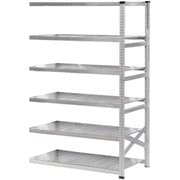 軽量 シンプル イタリア製 スチールラック 連結用 幅142.7×高さ197.2×奥行60cm 6段 MS14196d6s