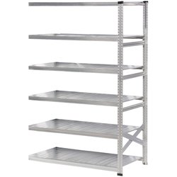 軽量 シンプル イタリア製 スチールラック 連結用 幅142.7×高さ210.4×奥行60cm 6段 MS14216d6s