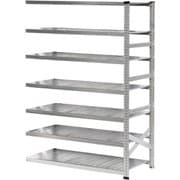 軽量 シンプル イタリア製 スチールラック 連結用 幅142.7×高さ236.8×奥行60cm 7段 MS14237d6s