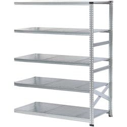 軽量 シンプル イタリア製 スチールラック 連結用 幅157.7×高さ184×奥行60cm 5段 MS15185d6s