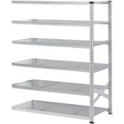 軽量 シンプル イタリア製 スチールラック 連結用 幅157.7×高さ184×奥行60cm 6段 MS15186d6s