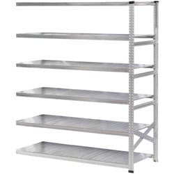 軽量 シンプル イタリア製 スチールラック 連結用 幅172.7×高さ236.8×奥行60cm 6段 MS17236d6s
