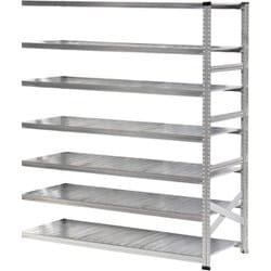 軽量 シンプル イタリア製 スチールラック 連結用 幅172.7×高さ236.8×奥行60cm 7段 MS17237d6s