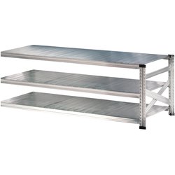 軽量 シンプル イタリア製 スチールラック 連結用 幅187.7×高さ65.3×奥行60cm 3段 MS1863d6s