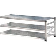 MS1863d6s [軽量 シンプル イタリア製 スチールラック 連結用 幅187.7×高さ65.3×奥行60cm 3段]
