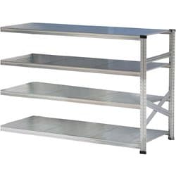 軽量 シンプル イタリア製 スチールラック 連結用 幅187.7×高さ118×奥行60cm 4段 MS18124d6s
