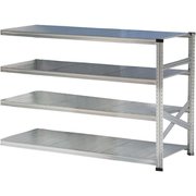 MS18124d6s [軽量 シンプル イタリア製 スチールラック 連結用 幅187.7×高さ118×奥行60cm 4段]