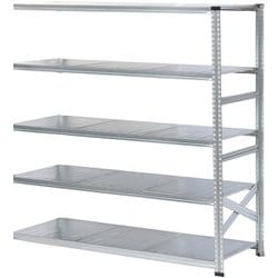 軽量 シンプル イタリア製 スチールラック 連結用 幅187.7×高さ184×奥行60cm 5段 MS18185d6s