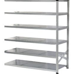 軽量 シンプル イタリア製 スチールラック 連結用 幅187.7×高さ197.2×奥行60cm 6段 MS18196d6s
