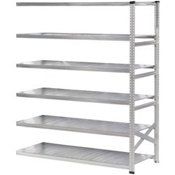 軽量 シンプル イタリア製 スチールラック 連結用 幅187.7×高さ236.8×奥行60cm 6段 MS18236d6s