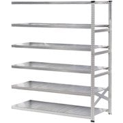 MS18236d6s [軽量 シンプル イタリア製 スチールラック 連結用 幅187.7×高さ236.8×奥行60cm 6段]