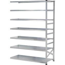 軽量 シンプル イタリア製 スチールラック 連結用 幅187.7×高さ250×奥行60cm 7段 MS18257d6s