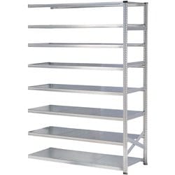 軽量 シンプル イタリア製 スチールラック 連結用 幅187.7×高さ250×奥行60cm 8段 MS18258d6s