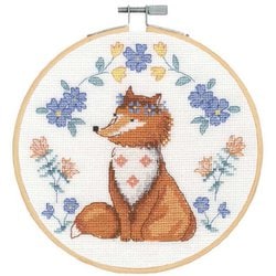 DMCBK1924 [刺繍キット Fox 直径18cm]