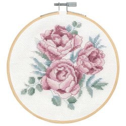 DMCBK1936 [刺繍キット Peonies 直径18cm]