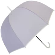 長傘 無地 Casual piping(カジュアルパイピング) 65cm 手開き式 ドーム型 パープル 2100PL