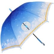 子供用傘 sweets umbrella(スイーツアンブレラ) 55cm ジャンプ式 丸型窓付き グラスファイバー骨(親骨) ブルー 1406BL