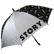 子供用傘 晴雨兼用 男児 MY STORY(マイストーリー) 58cm ジャンプ式 UVカット加工 UPF50+ ブラック 1413BK