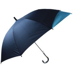 子供用傘 BACK PROTECT UMBRELLA（バック プロテクト アンブレラ） 55cm ジャンプ式 無地 透明窓つき（1面） ネイビー 1412NV