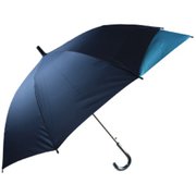 子供用傘 BACK PROTECT UMBRELLA(バック プロテクト アンブレラ) 55cm ジャンプ式 無地 透明窓つき(1面) ネイビー 1412NV