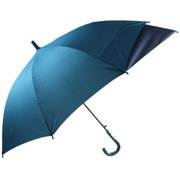 子供用傘 BACK PROTECT UMBRELLA(バック プロテクト アンブレラ) 55cm ジャンプ式 無地 透明窓つき(1面) ブルー 1412BL