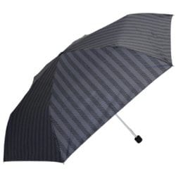 折りたたみ傘 sheer stripe（シアーストライプ） 55cm 手開き式 スリムタイプ ブラック 5257BK