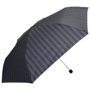 折りたたみ傘 sheer stripe(シアーストライプ) 55cm 手開き式 スリムタイプ ブラック 5257BK