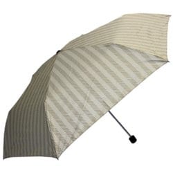 折りたたみ傘 sheer stripe（シアーストライプ） 55cm 手開き式 スリムタイプ ベージュ 5257BE