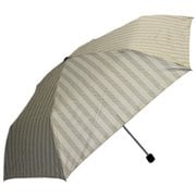 折りたたみ傘 sheer stripe(シアーストライプ) 55cm 手開き式 スリムタイプ ベージュ 5257BE